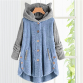 Cute Cat Ears Hooded Coat
